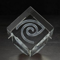 Extra Large Jewel Cube 3D Crystal Award